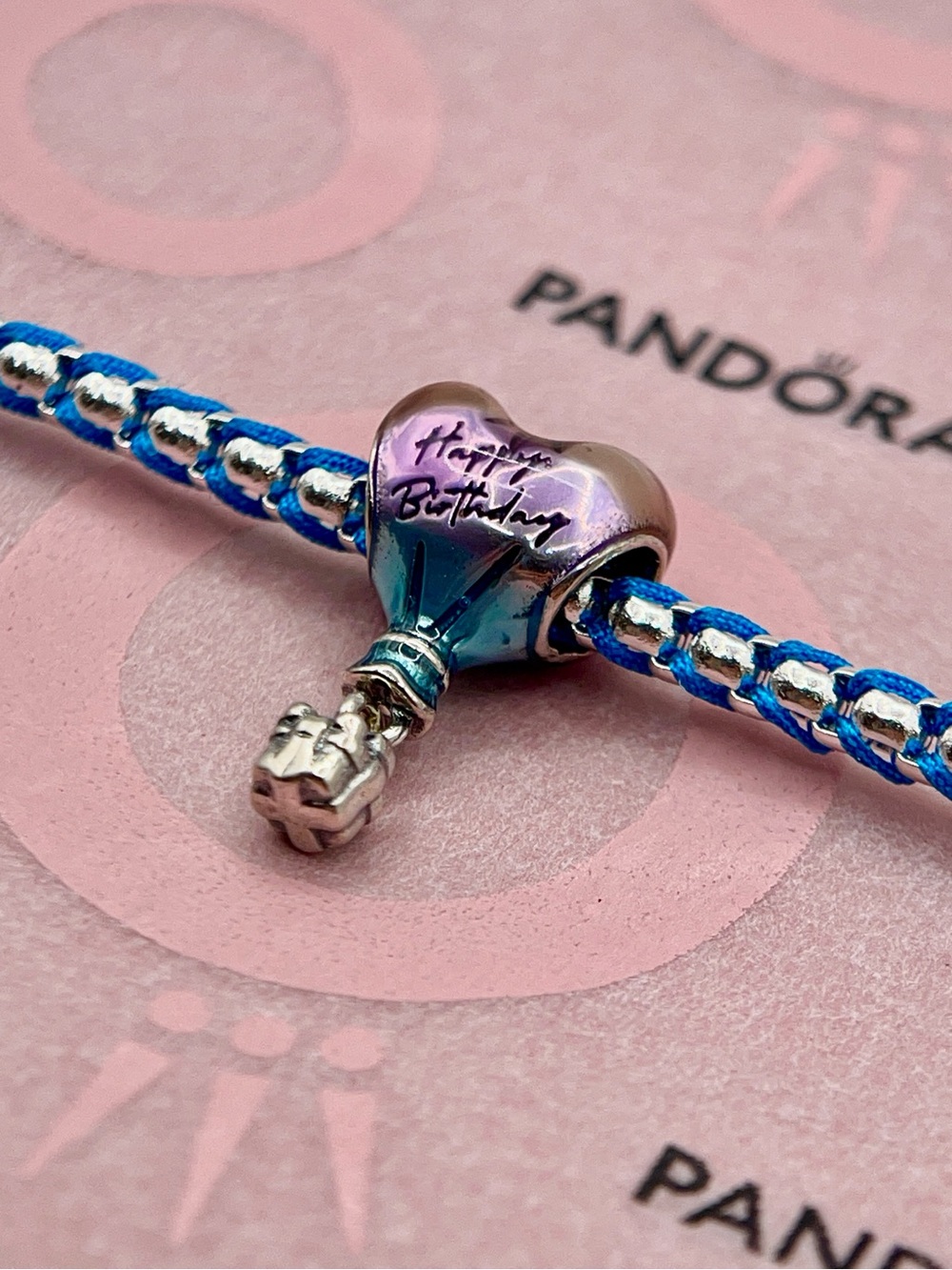 Pandora Happy Birthday Hot Air Balloon Silver Charm 791501C01